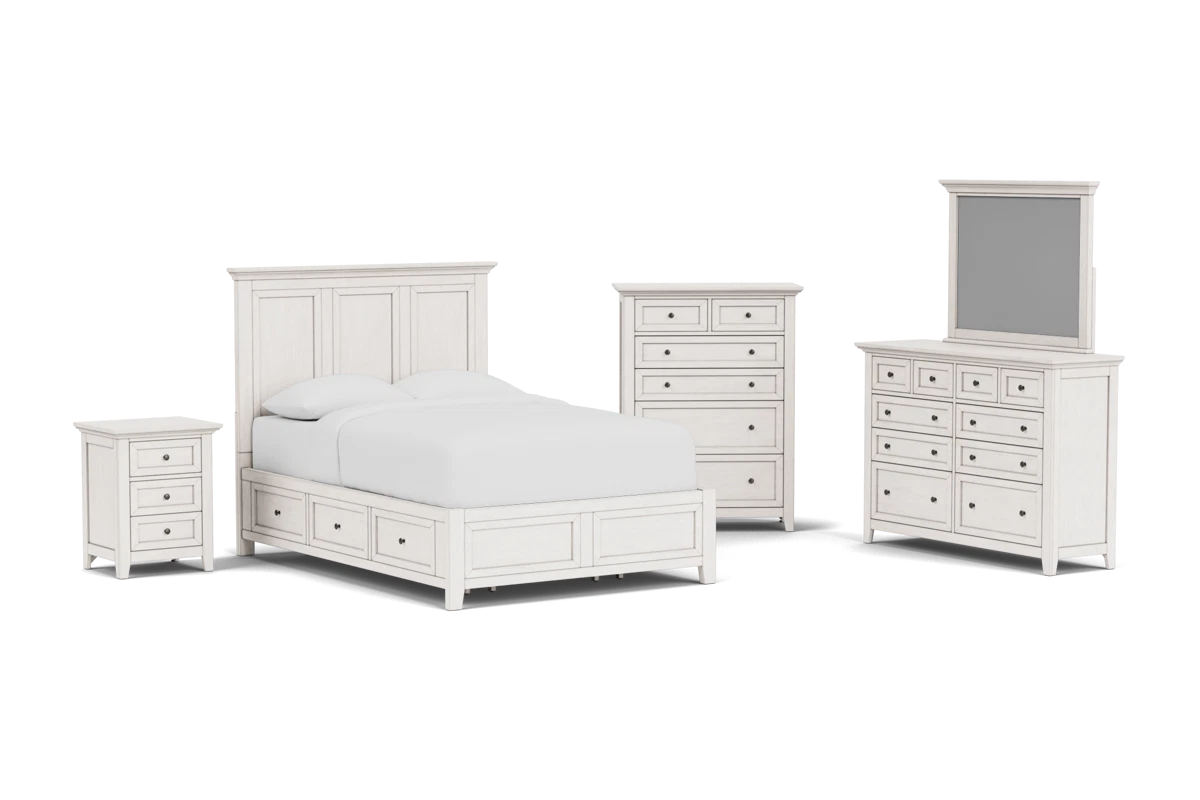 San Mateo 5-Piece White Queen Storage Bedroom Set placeholder
